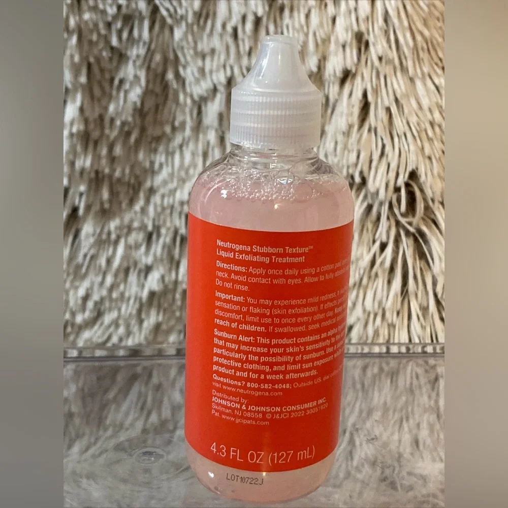 Neutrogena Stubborn Texture Liquid‎ Exfoliating Treatment 4.3 oz Acne=Prone Skin